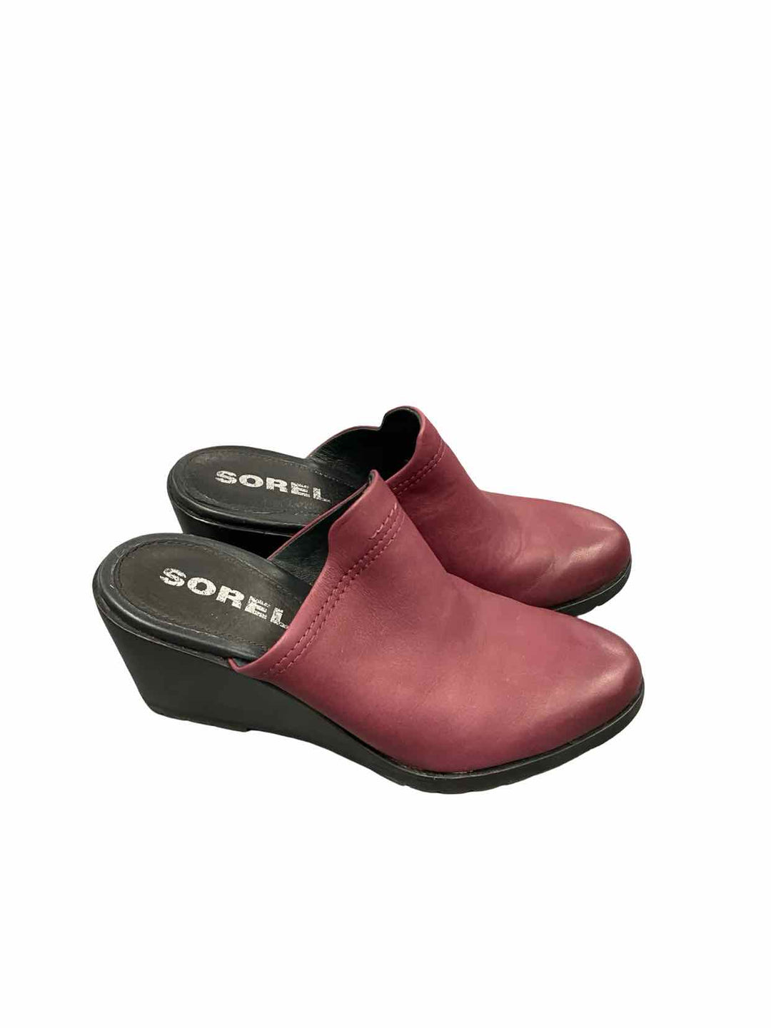 Sorel Shoe Size 10.5 Burgundy Wedge Heels