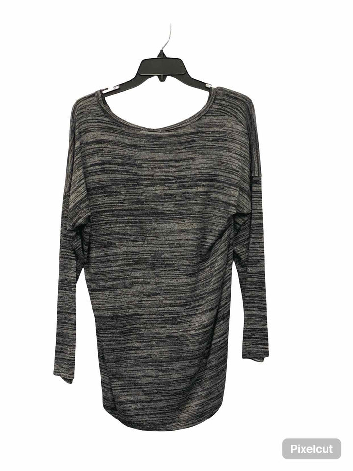 Bobeau Size L Gray Long Sleeve Shirts