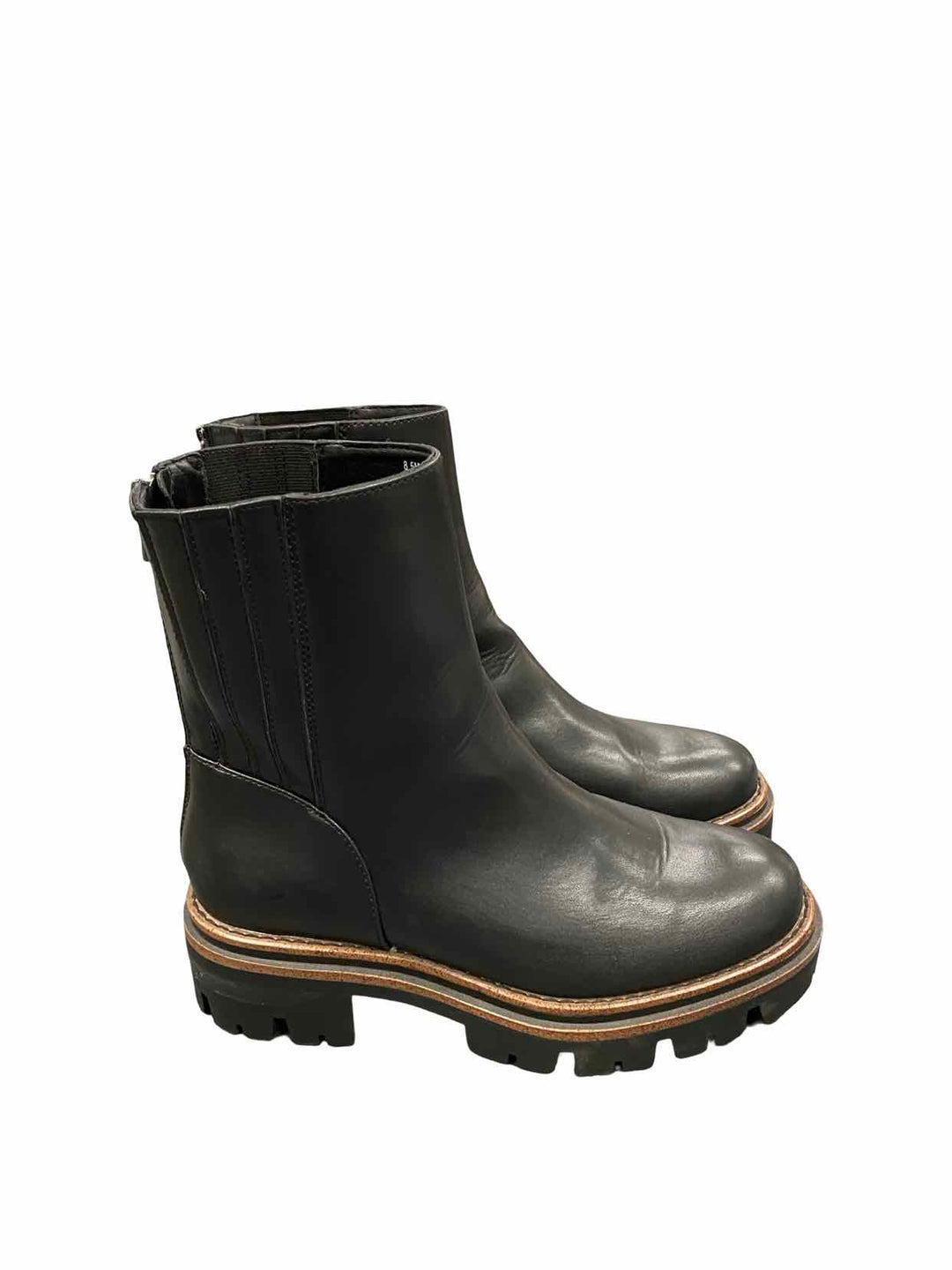 Korks Shoe Size 8.5 Black Vivi Lug Boots(Ankle)