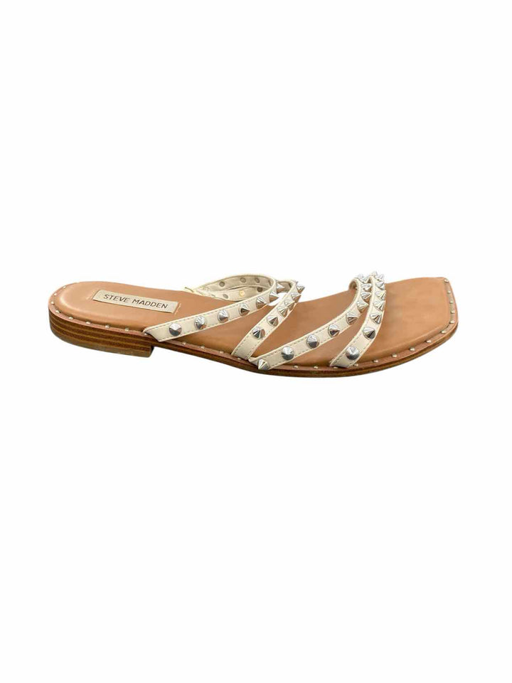 Steve Madden Shoe Size 9.5 Brown White Sandals