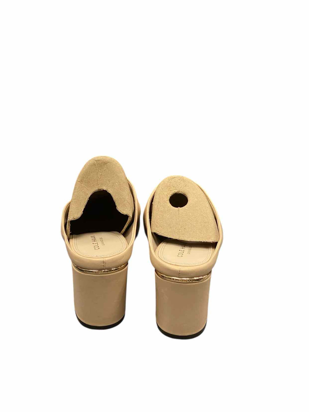 Cole Haan Shoe Size 7.5 Blush Leather Open Toe Heels