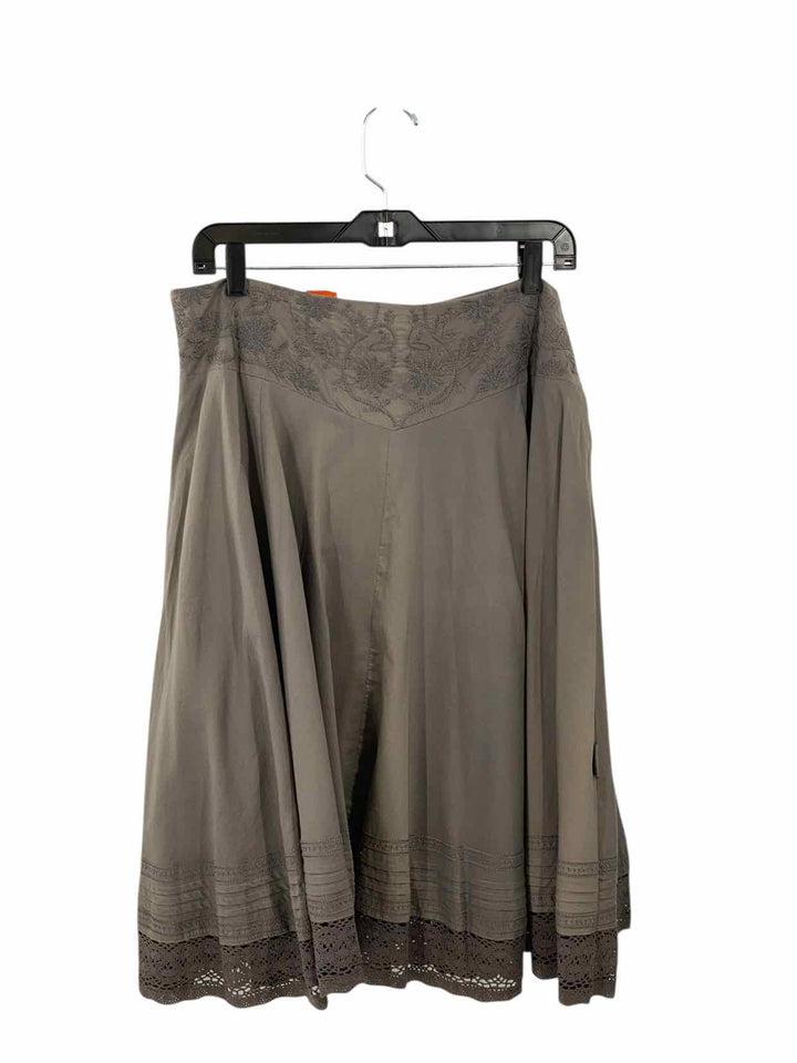 Bohemia Size XL Grey Embroidered Skirt