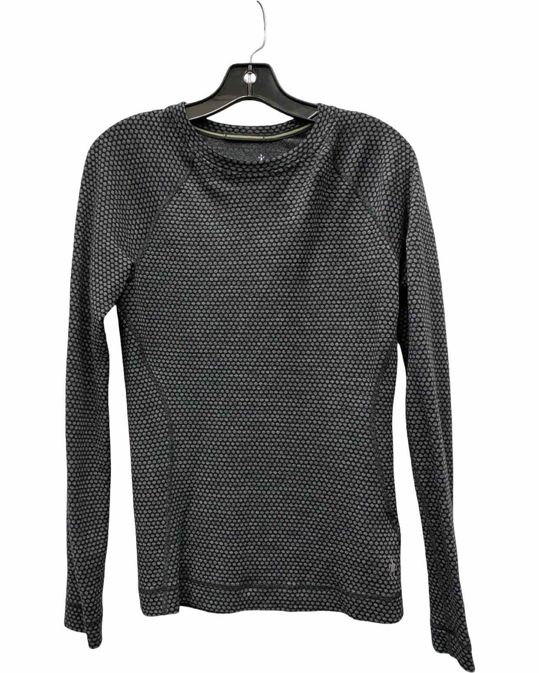 Smartwool Size M Black Gray Print Long Sleeve Shirts