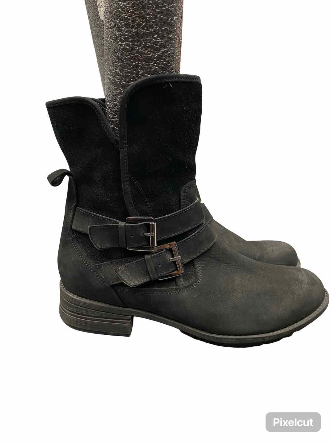 Blondo Shoe Size 8.5 Black Leather Water Proof Tula Boots(Ankle)