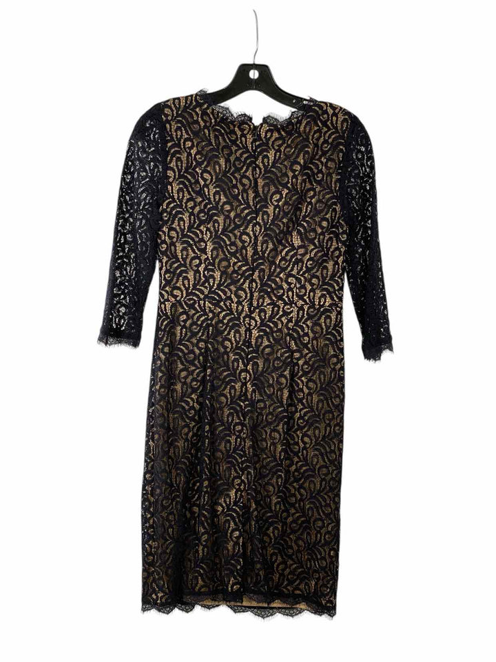 Adriana Papell Size 4 Navy Lace Dress