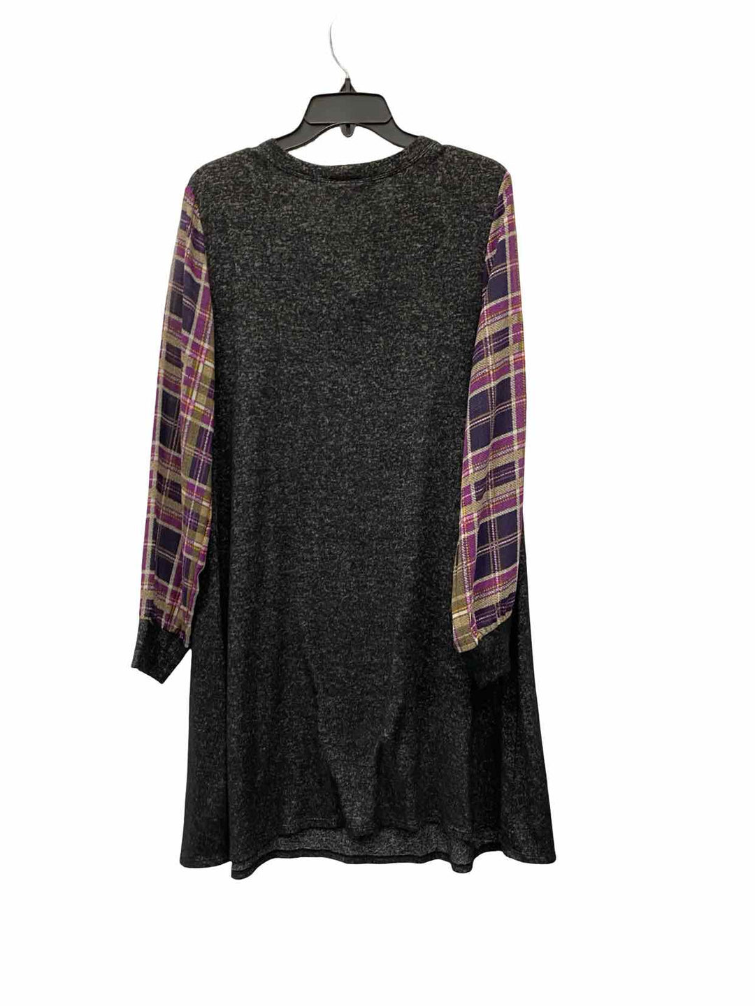 ALYX Size XL Black Purple Plaid Dress