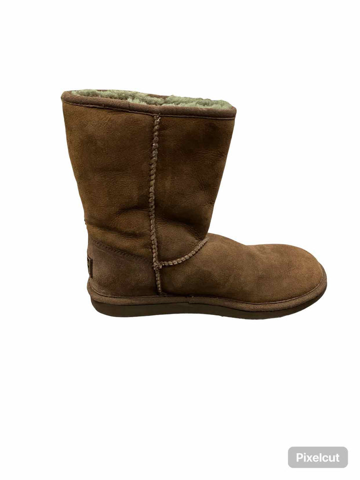 LL Bean Shoe Size 8 Brown Shearling Lined Boots(Ankle)
