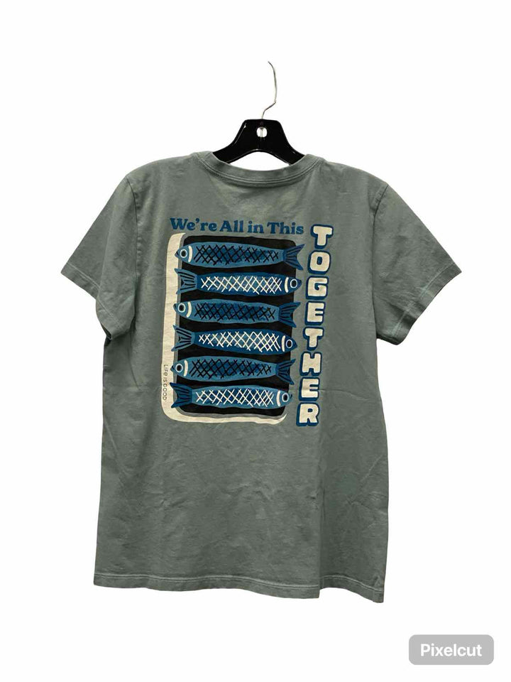 Life is Good Size M Blue T-shirt
