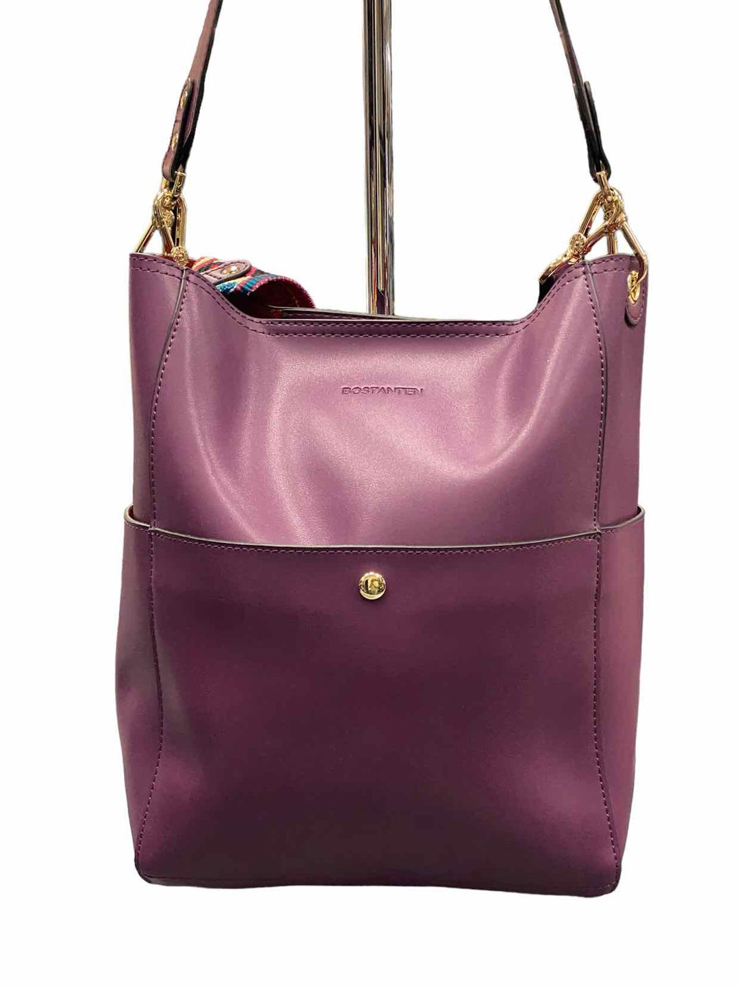 Bostanten Purple w/ Makeup Bag Purse