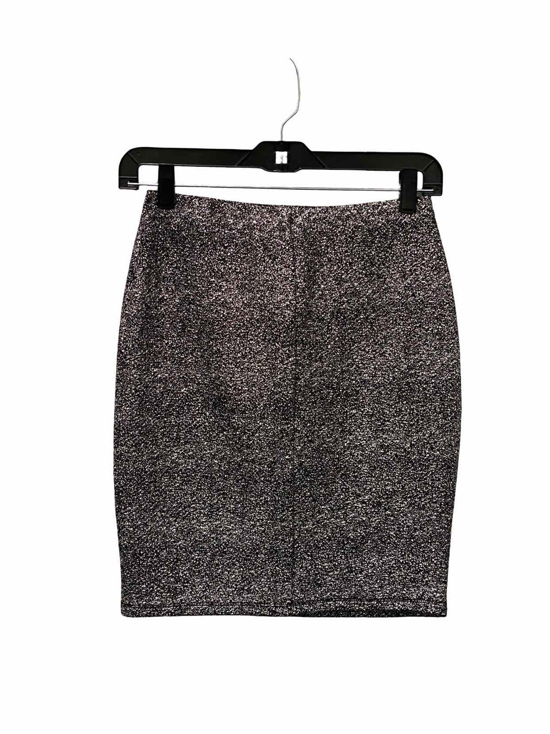 AQUA Size S Black Silver Skirt