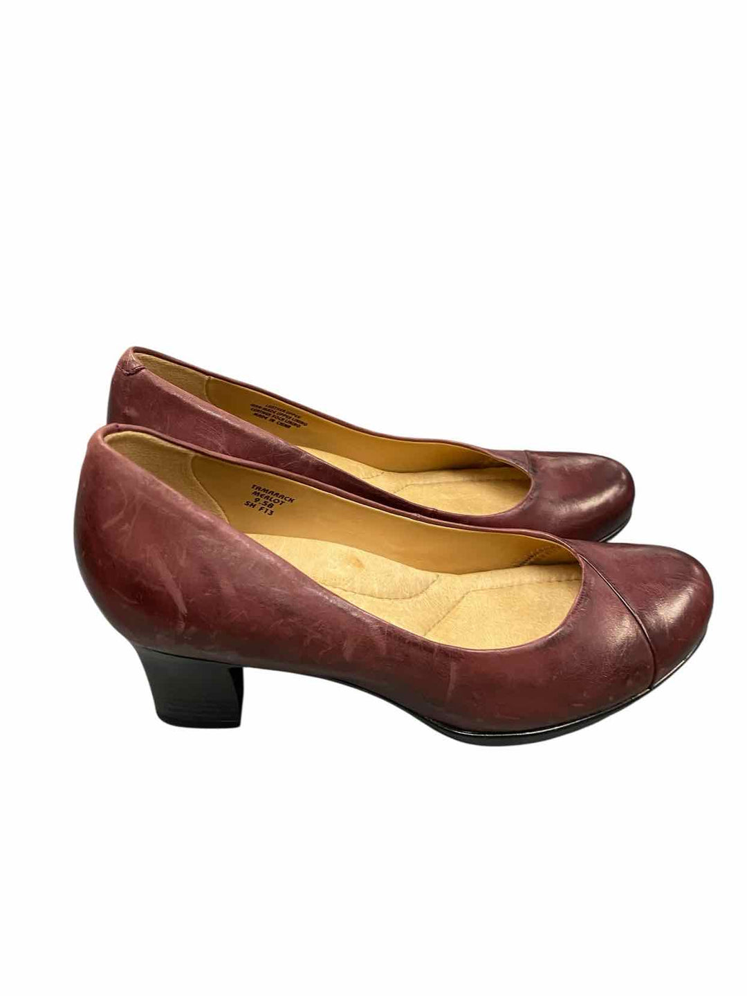 Earth Shoe Size 9.5 Merlot Leather Tamarack Heels