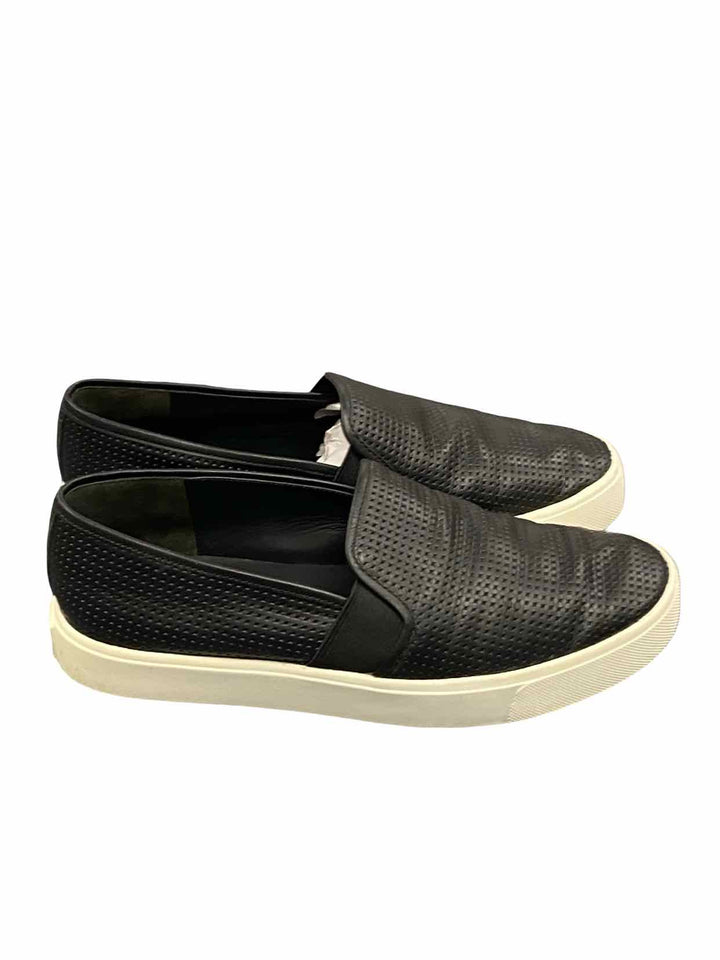 Vince Shoe Size 6 Black Perforated Leather Blair Sneakers