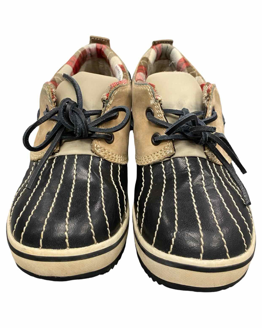 Sorel Shoe Size 7 Tan Black Leather Low Top Duck Boots(Ankle)