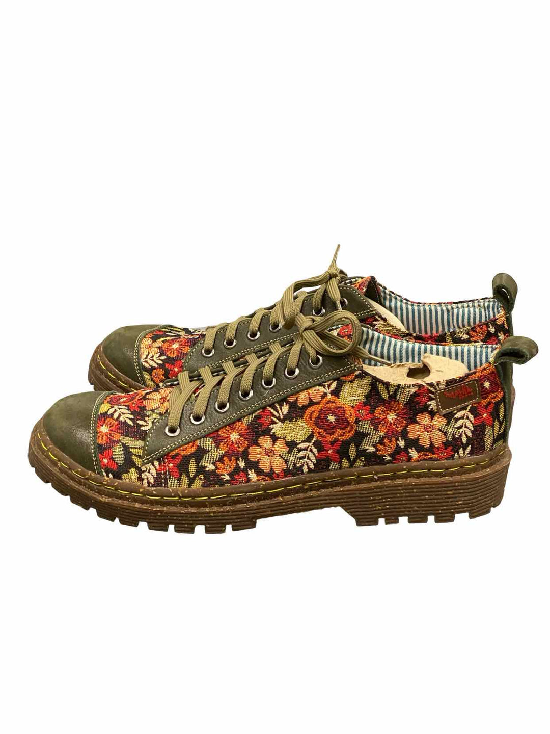 Moshi Boots Shoe Size 43 Dark Green Floral Sneakers