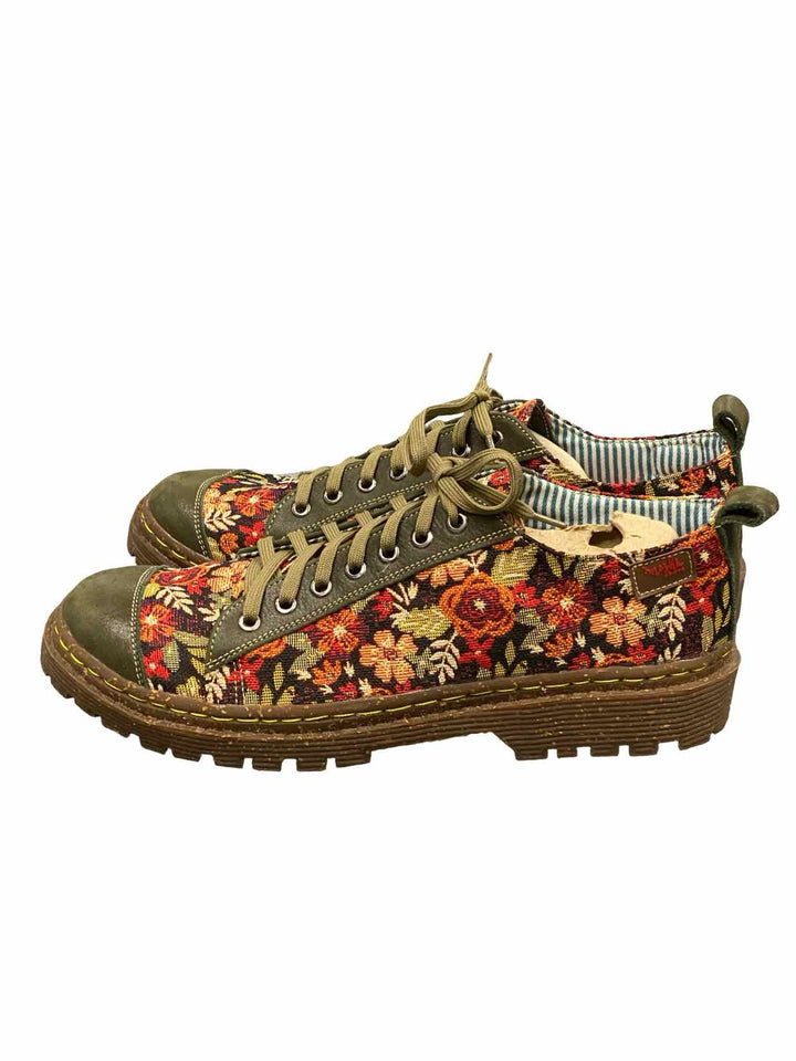 Moshi Boots Shoe Size 43 Dark Green Floral Sneakers