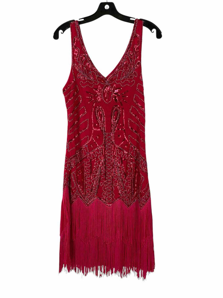 Babeyond Size S Pink sequined Formal Dress (Short)