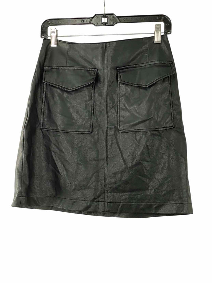 Black Tape Size S Black Polyurethane Skirt