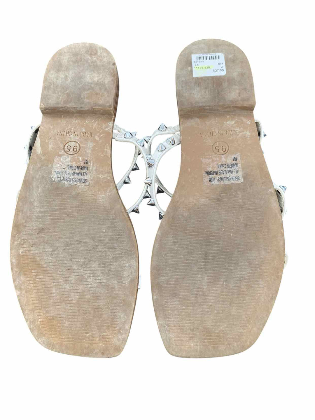 Steve Madden Shoe Size 9.5 Brown White Sandals