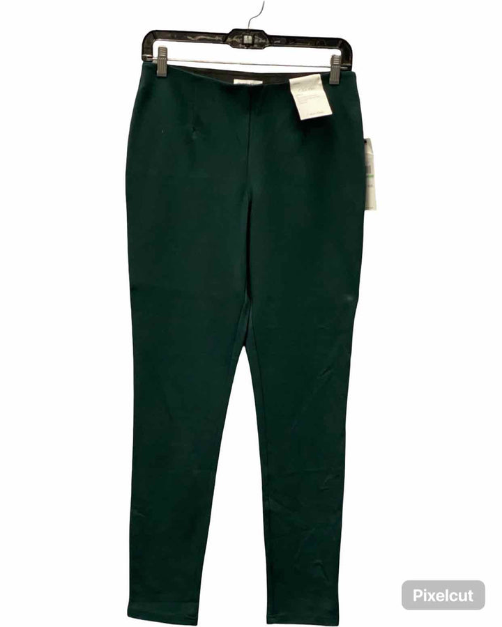 Calvin Klein Size 8 Green Stretch Pants