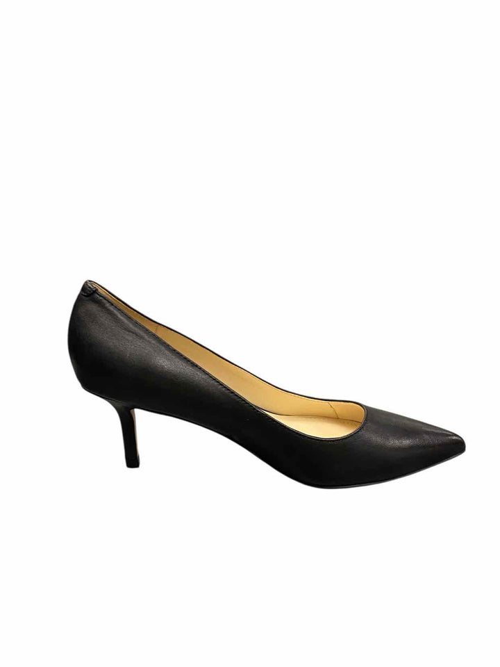 Nine West Shoe Size 5 Black Leather Heels
