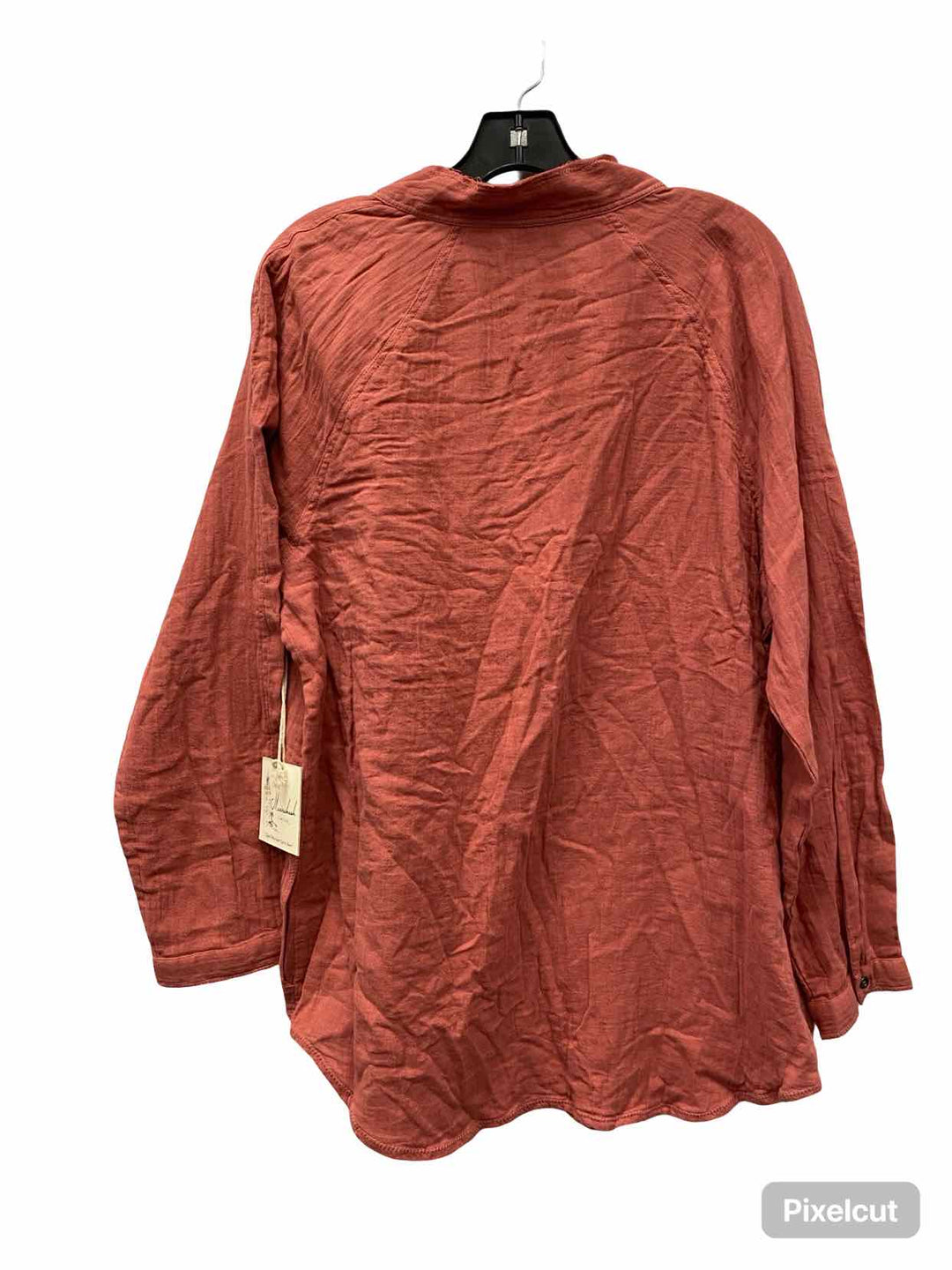 Cafe Marrakesh Size L Terracotta 100% cotton Long Sleeve Shirts