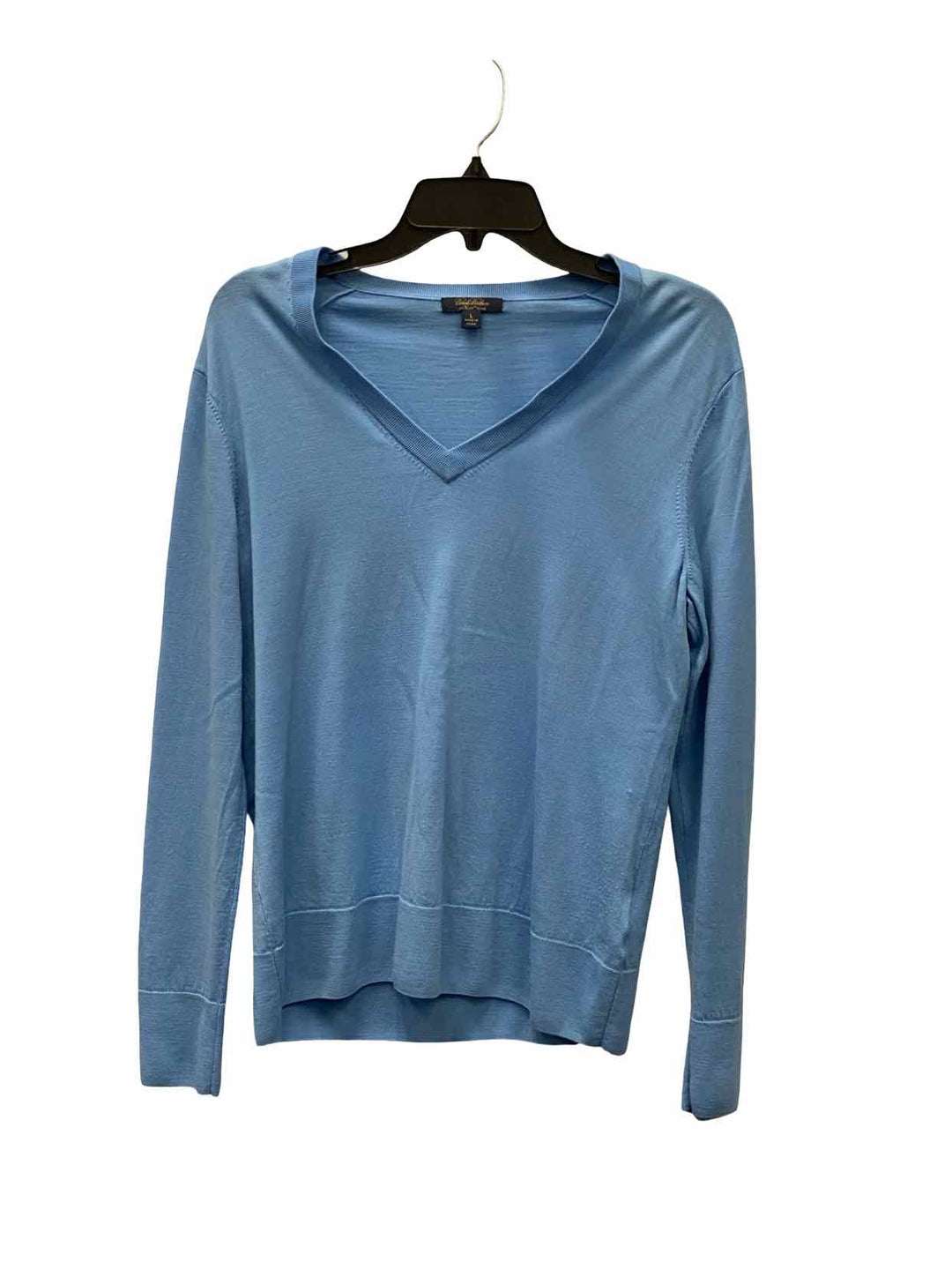 Brooks Brothers Size M Blue 100% Merino Wool Long Sleeve Shirts
