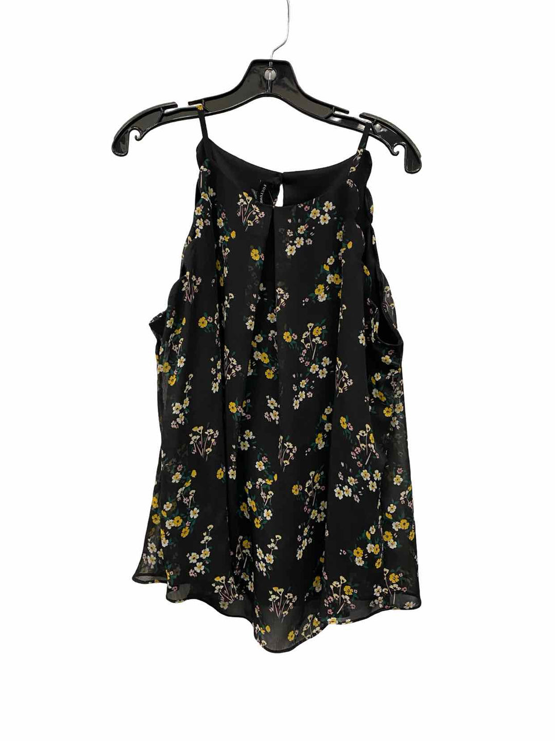 Fortune + Ivy Size XL Black Yellow & Pink Floral Tank Top