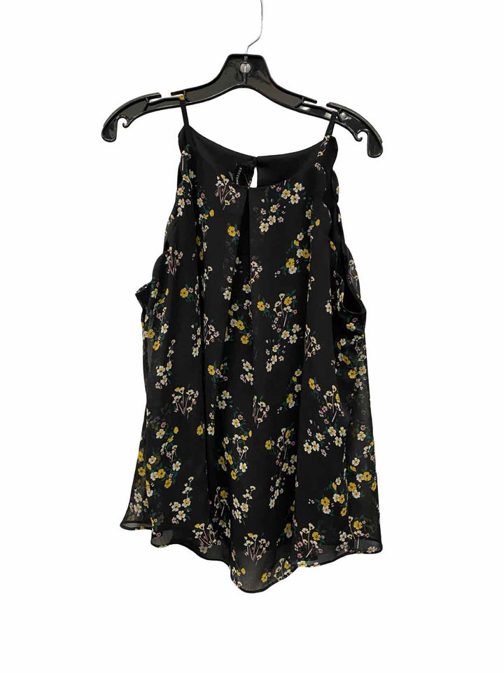 Fortune + Ivy Size XL Black Yellow & Pink Floral Tank Top