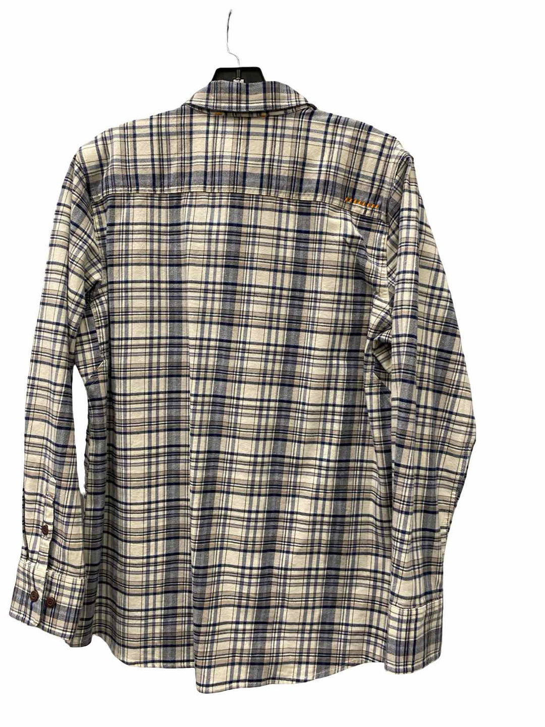 Ariat Size L Blue White Plaid Long Sleeve Shirts