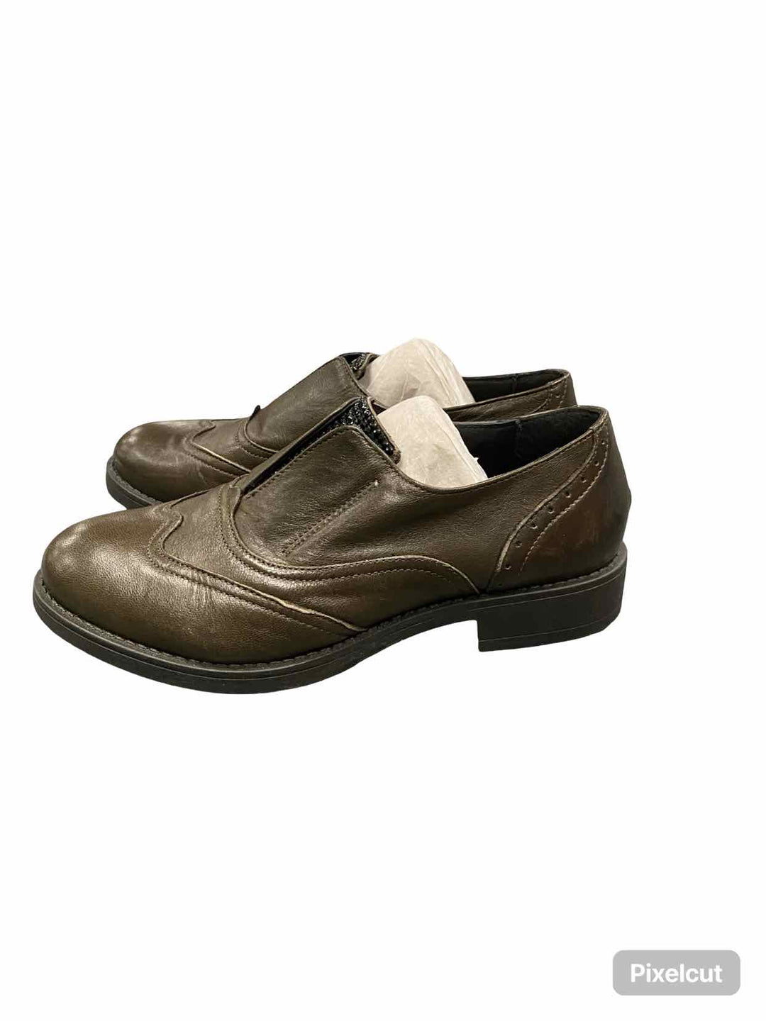 Sheridan Mia Shoe Size 38 Green Leather "Bright" Oxfords Loafers