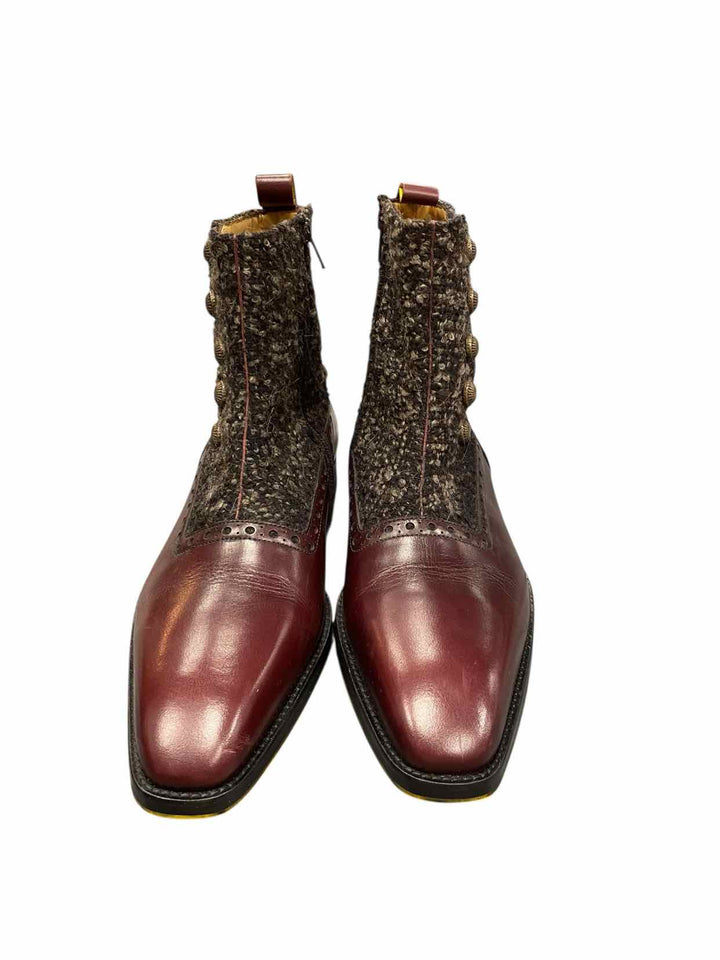 John Fluevog Shoe Size 10 Leather Rufus Magoo Quincy Boots(Ankle)