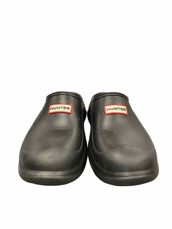 Hunter Shoe Size 39 Black Elana Clogs