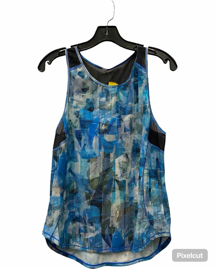 Lululemon Size xs/s Blue Black Athletic Tank Top