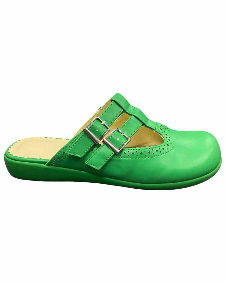 Hot Chocolate Design Shoe Size 38 Green Mary Jane Clogs