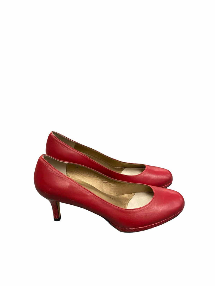Vaneli Shoe Size 9 Red Leather Heels