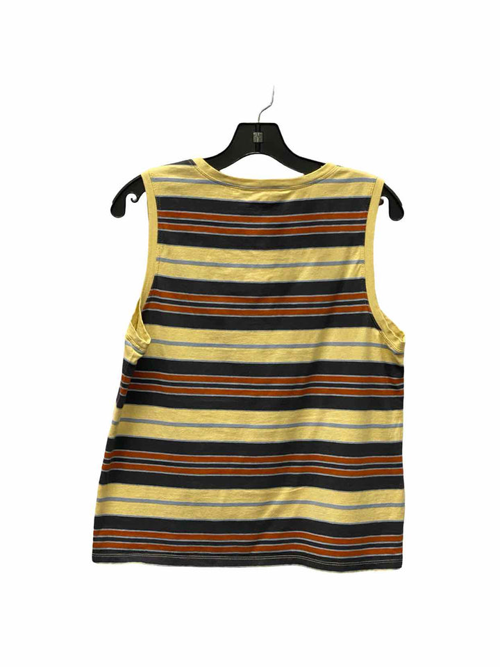 Toad & Co. Size M Yellow Multi Striped Tank Top