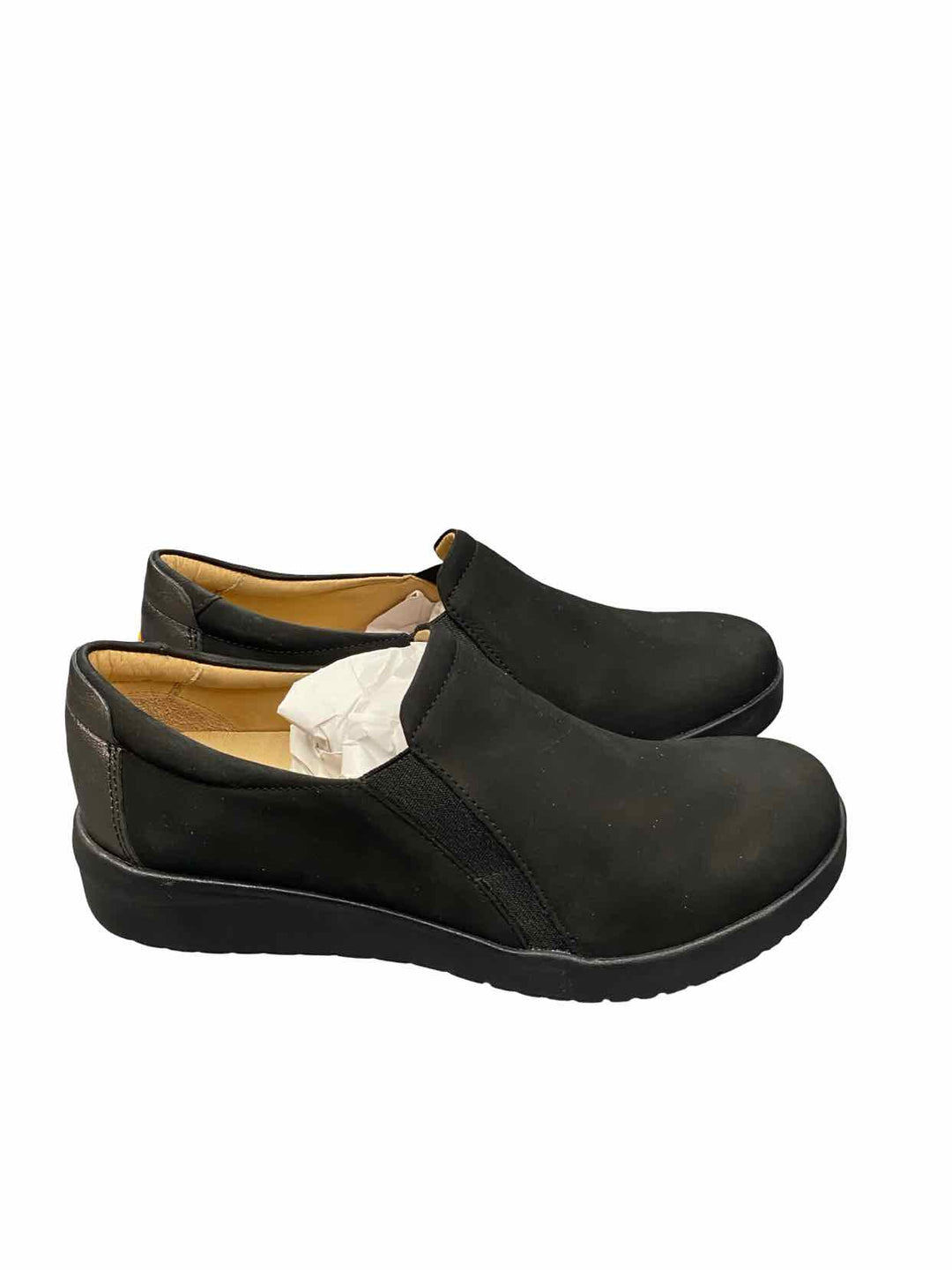 Samual Hubbard Shoe Size 7.5W Black Leather Marin Slip-On Loafers