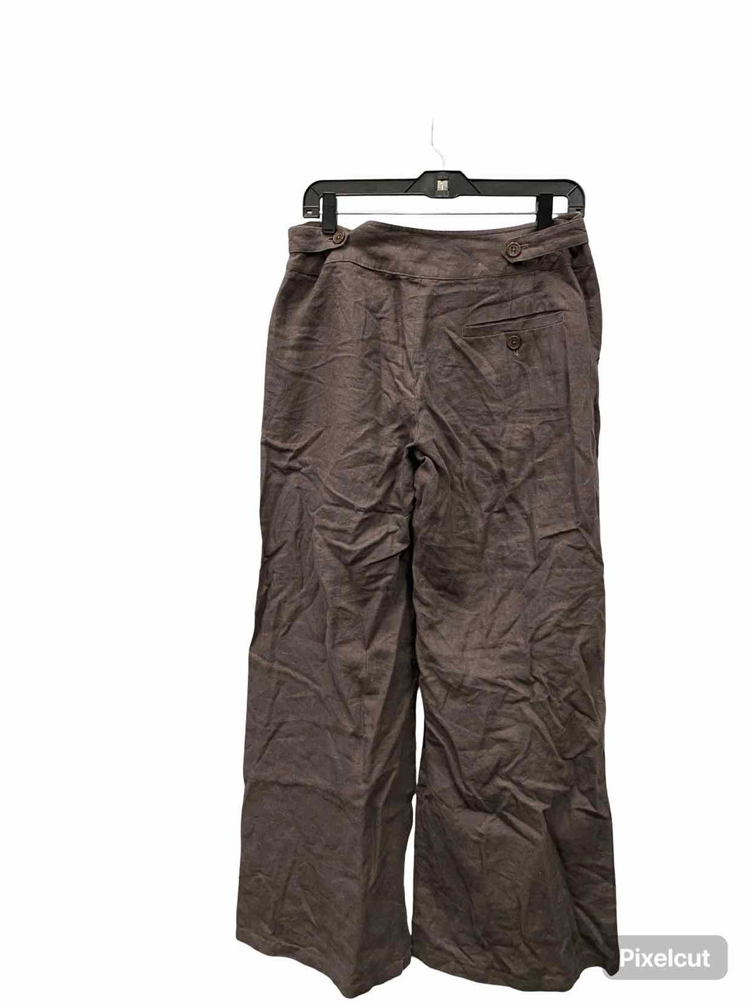 Wrap Size M/L Brown 100% Linen Pants