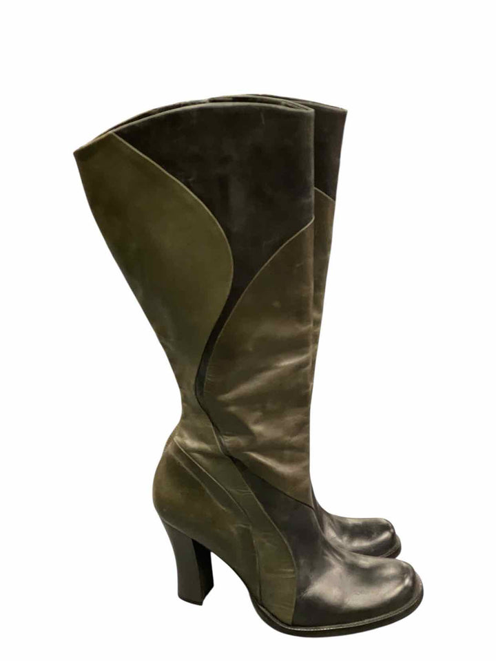 Kenneth Cole Shoe Size 9 Green Heel Boots(knee)