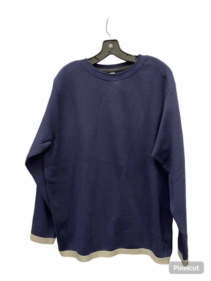 The Grind Size XL Navy White Long Sleeve Shirts