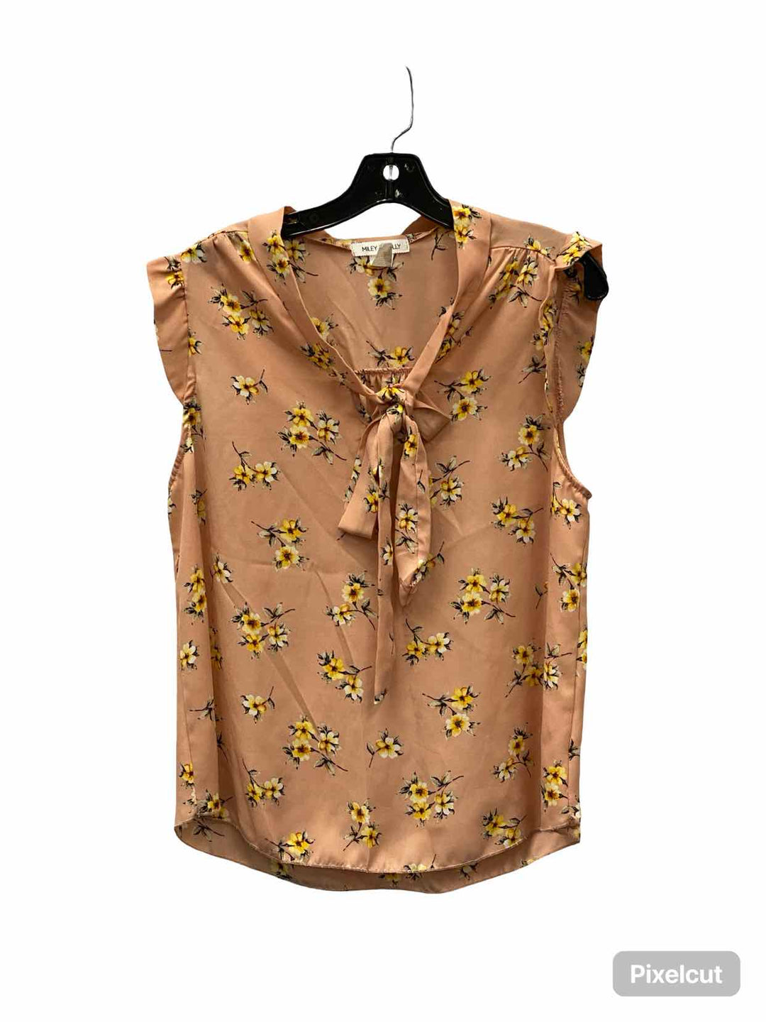 Miley + Molly Size XL Pink Yellow Floral Tank Top