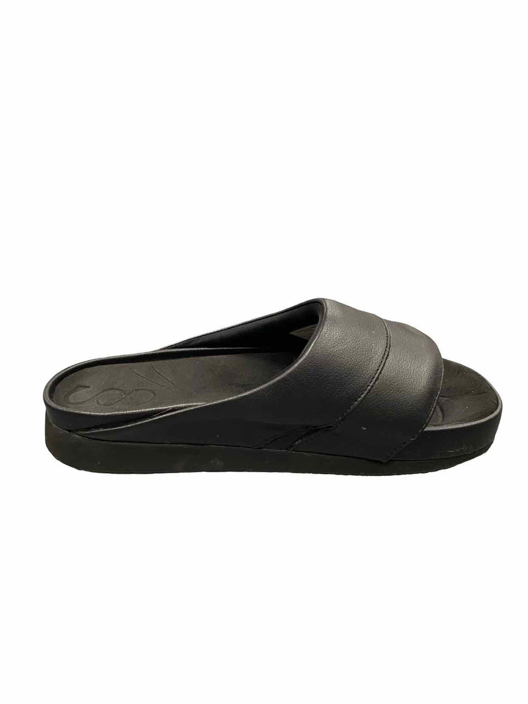 Athleta Saysh Shoe Size 8 Black Slides Sandals
