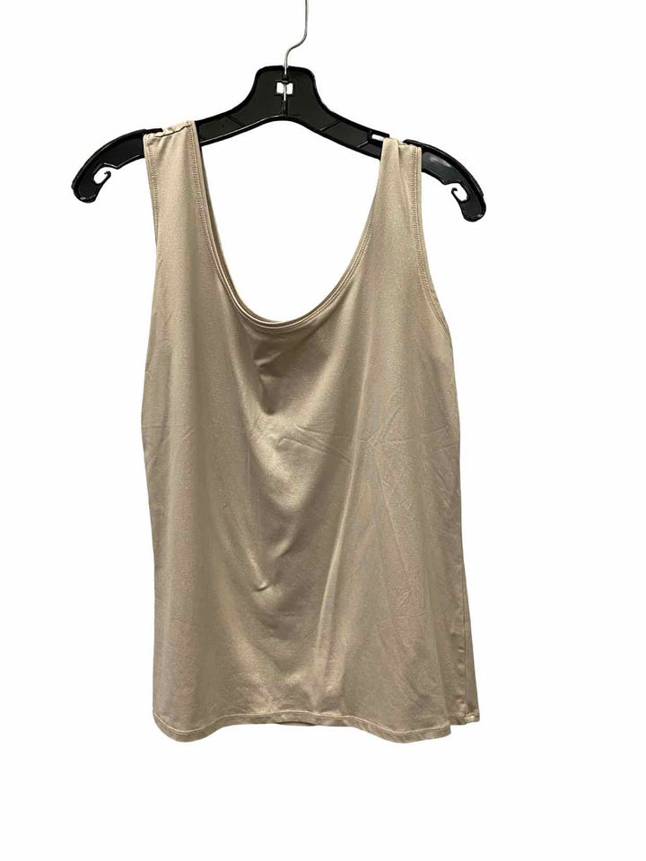 White House Black Market Size L Brown Silver Tank Top