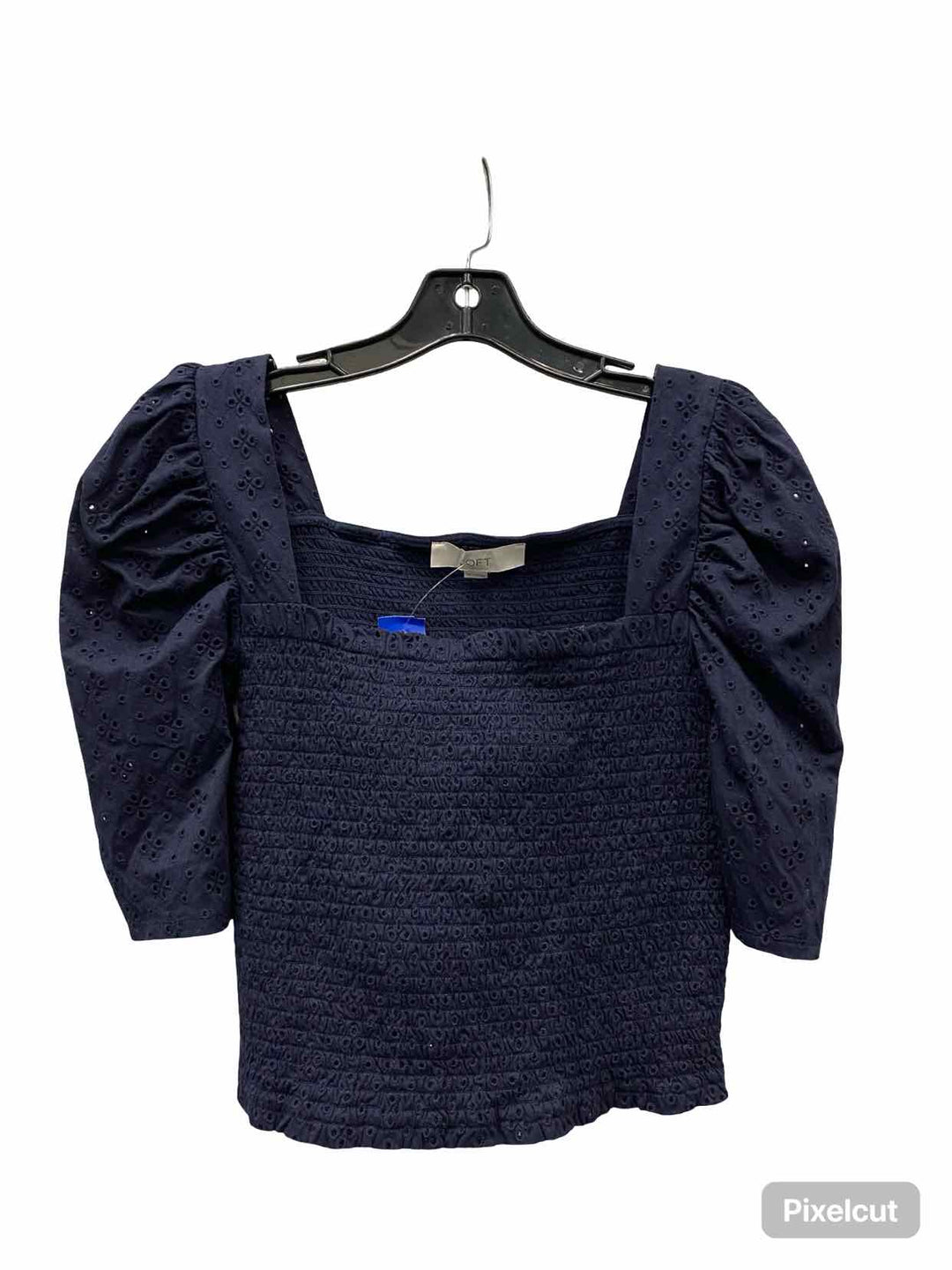 Loft Size M Navy Short Sleeve Shirts