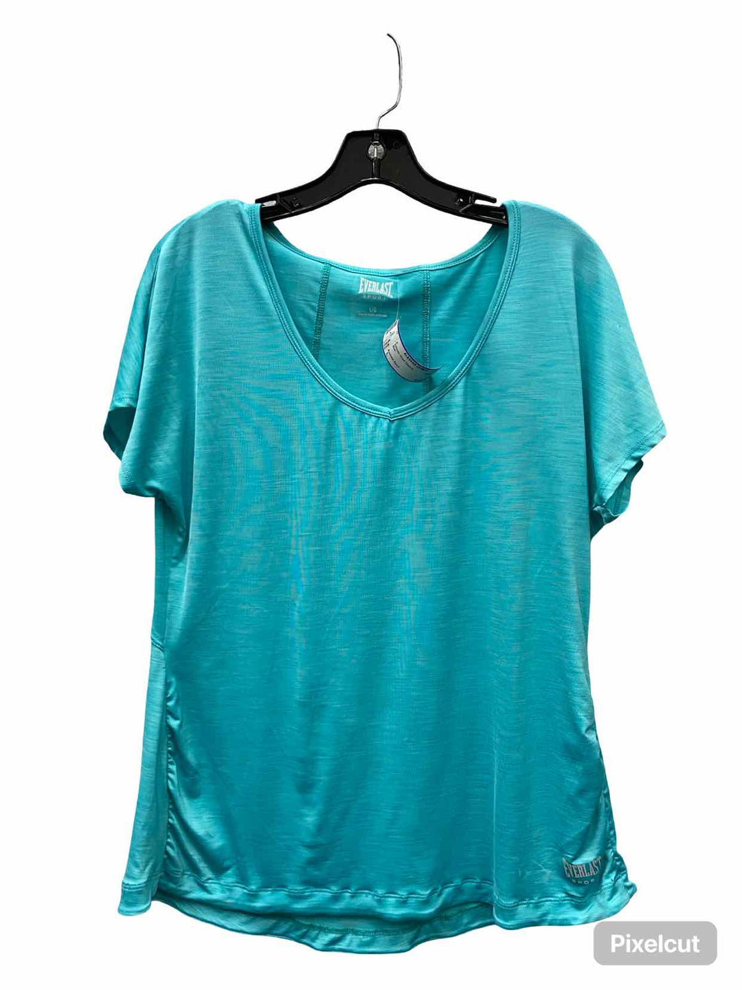 Everlast Sport Size L Blue Athletic Short Sleeve