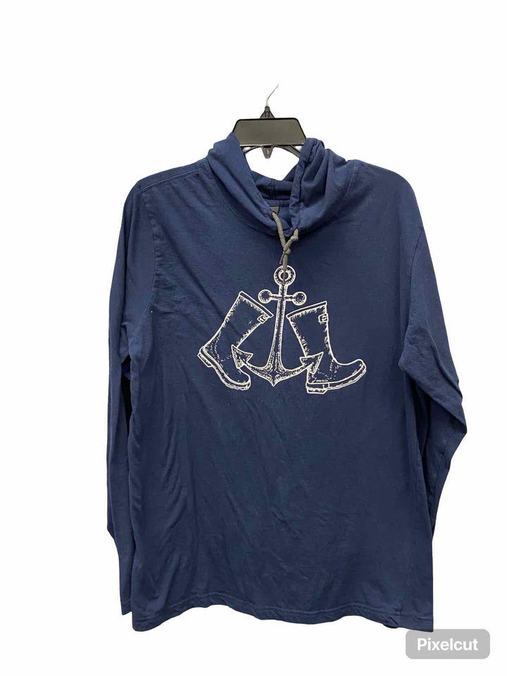 Kit & Co Size M Navy 100% cotton Sweatshirt