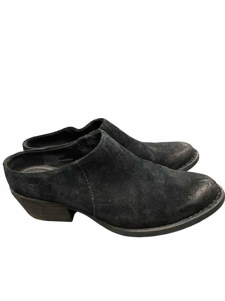Born Shoe Size 9.5 Black Suede Boots(Ankle)