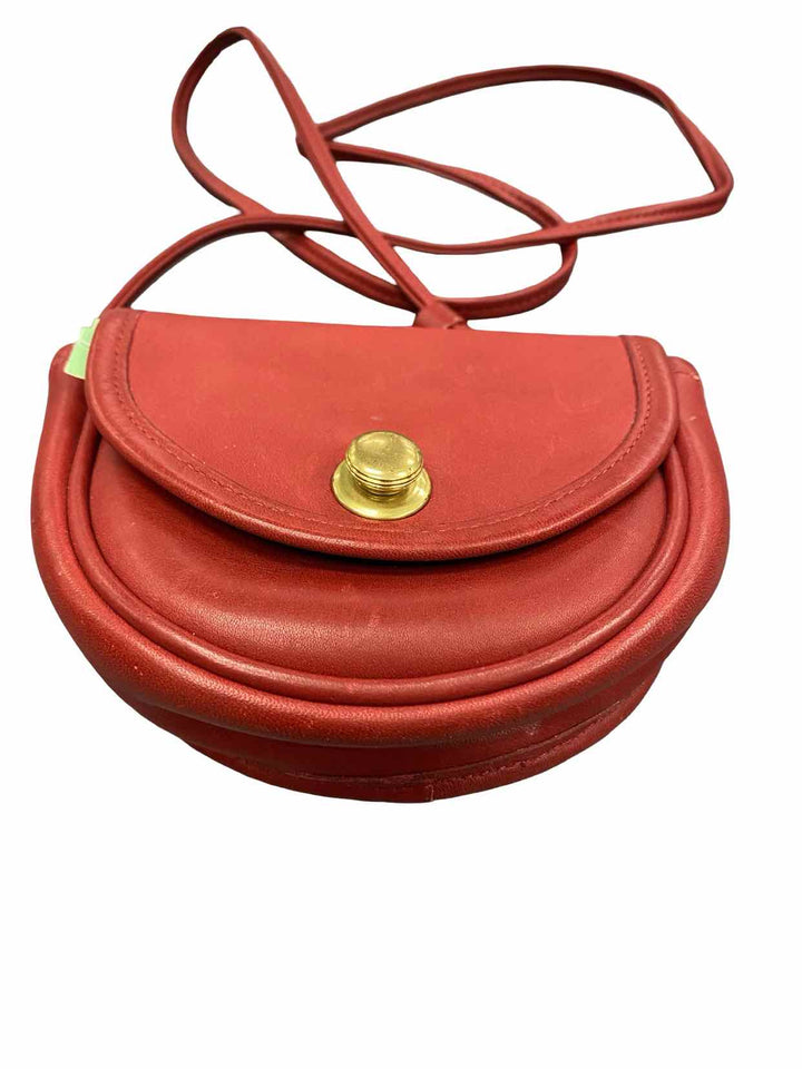 Vintage COACH Red Leather Mini Belt Bag  Convertible Convertible Crossbody Bag