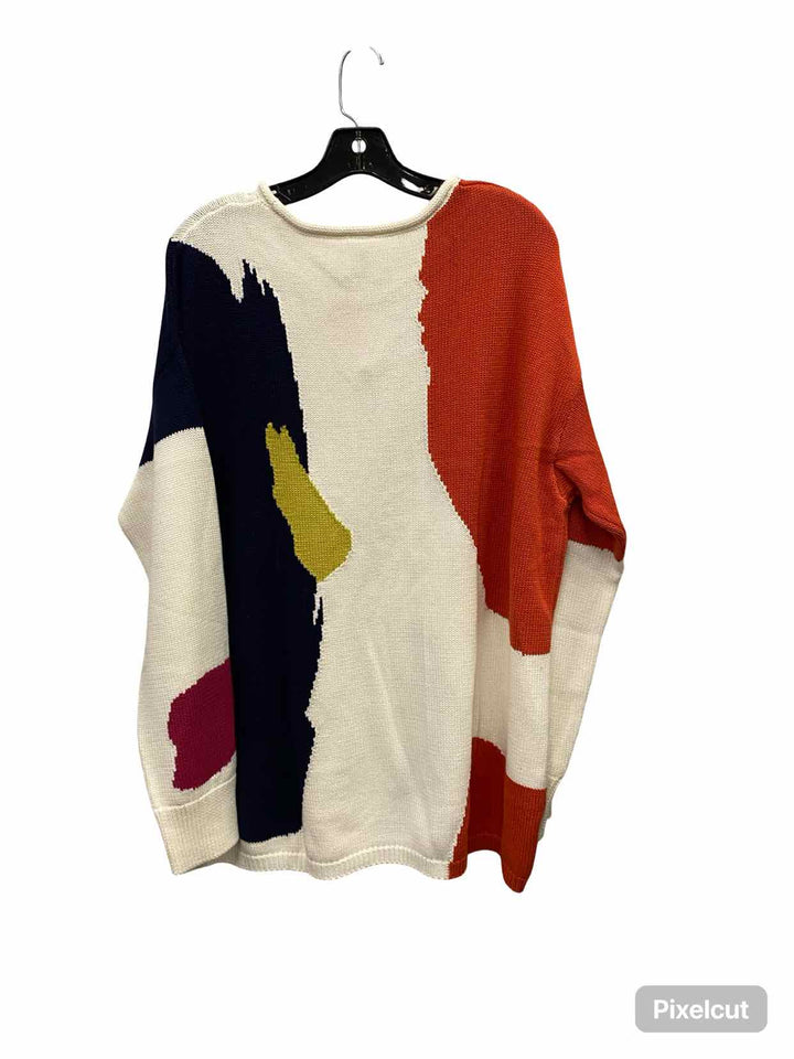 Wynne Layers Size XL White Multi Sweater