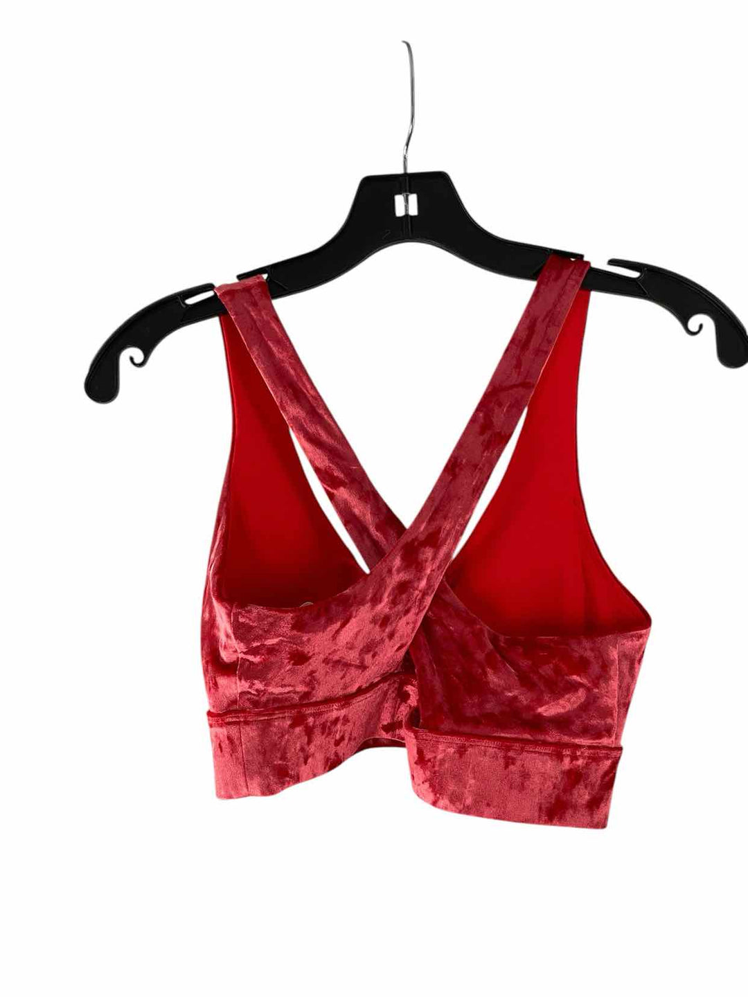 Fabletics Size S Red Velour Athletic Bra